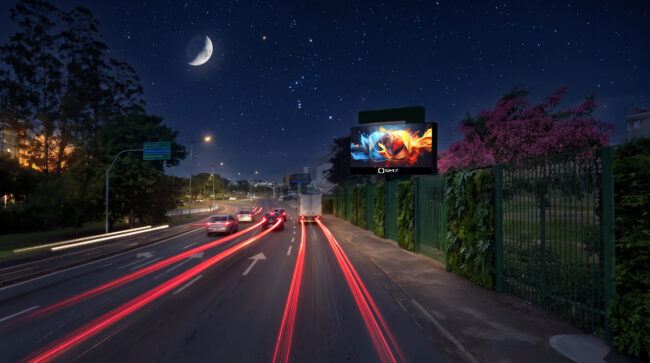 Novo painel de mídia digital da GM7 no 360 Outdoor Lifestyle em Indaiatuba
