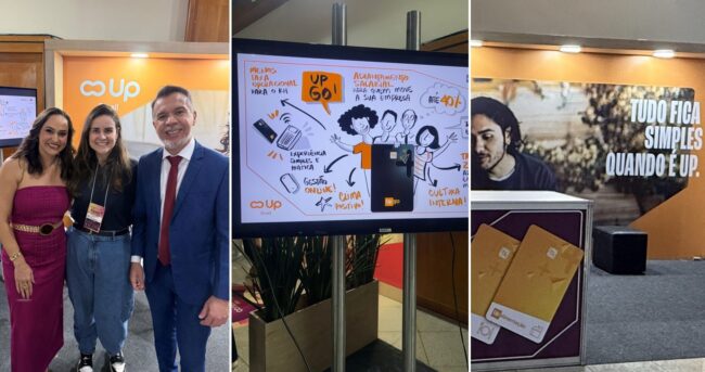 Estande da Up Brasil no evento ConexaH 2026 em Vitória, Espírito Santo